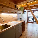 Zrub Kriváň Drevená S Výhľadom Na Tatry